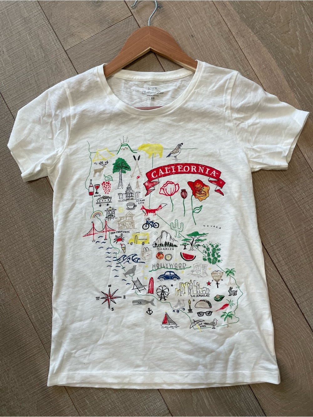 J.Crew Factory 100% Cotton CALIFORNIA Collector Tee - NWOT